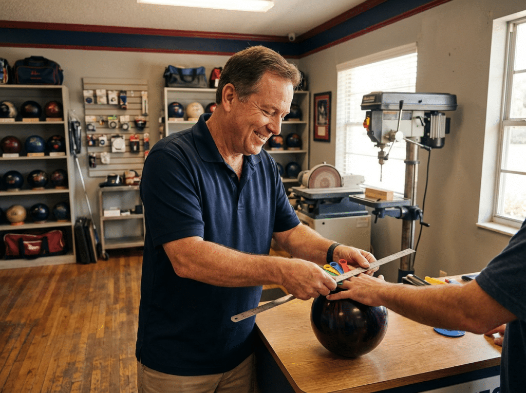 Pro shop custom fitting scene