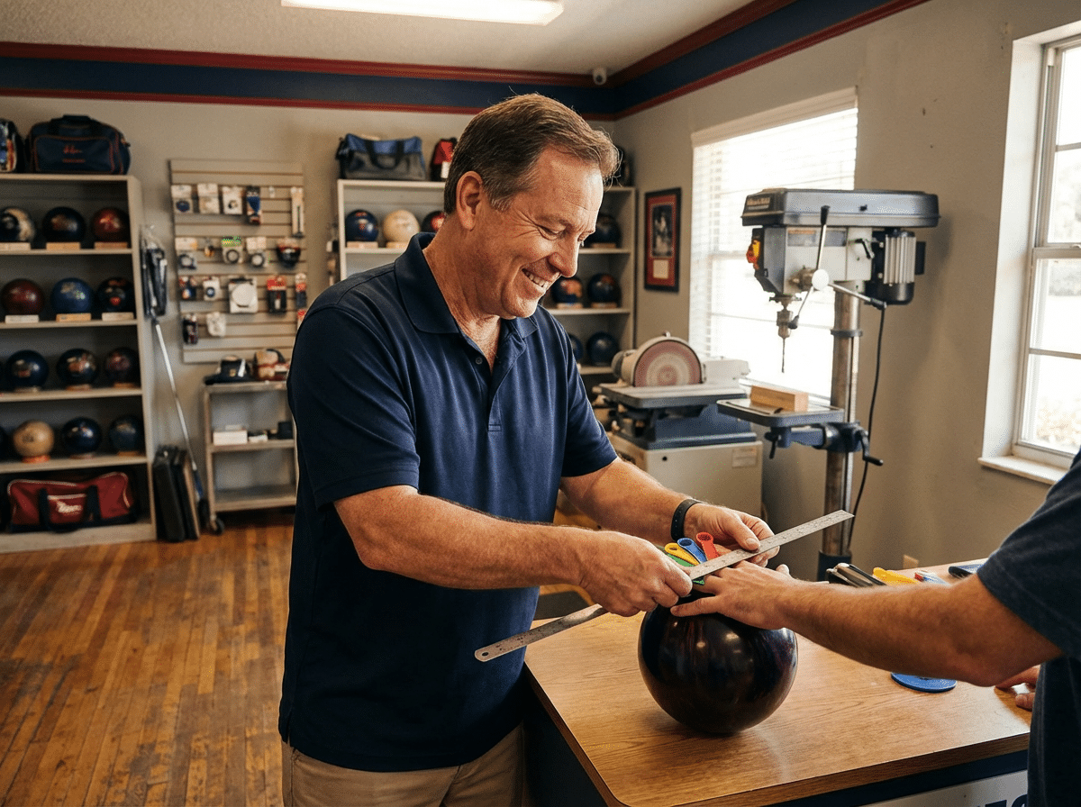 Pro shop custom fitting scene